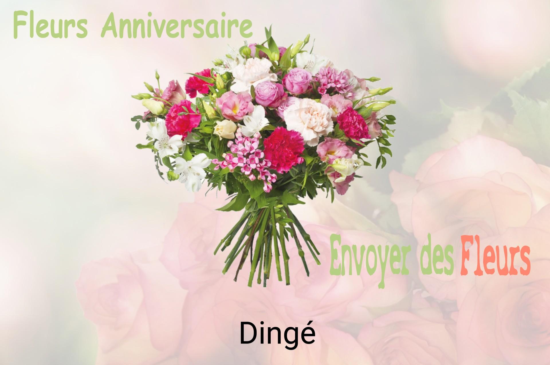 Bouquet de fleurs d’anniversaire livré à Dingé