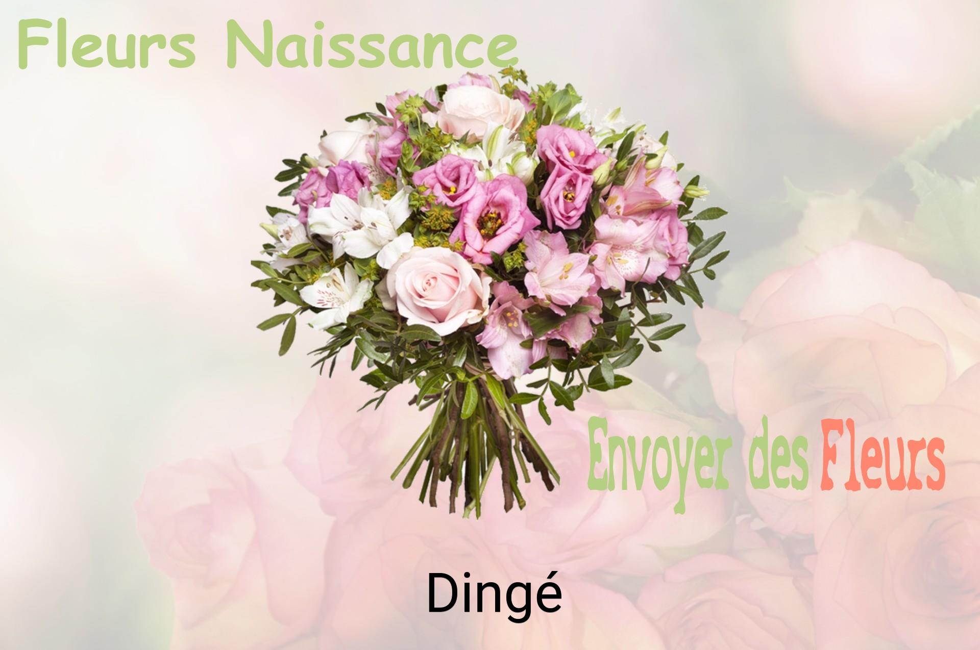 Bouquet de fleurs de naissance livré à Dingé
